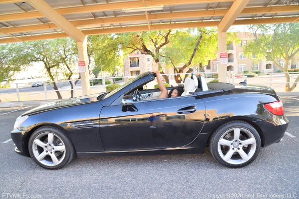 Exotic amateur babe Olivia toying her ebony pussy in her sportscar in public  - Ebony, MILF, Pussy, Shorts, Amateur, African, Outdoor, Curly, Bikini, Beautiful  - Photo 18