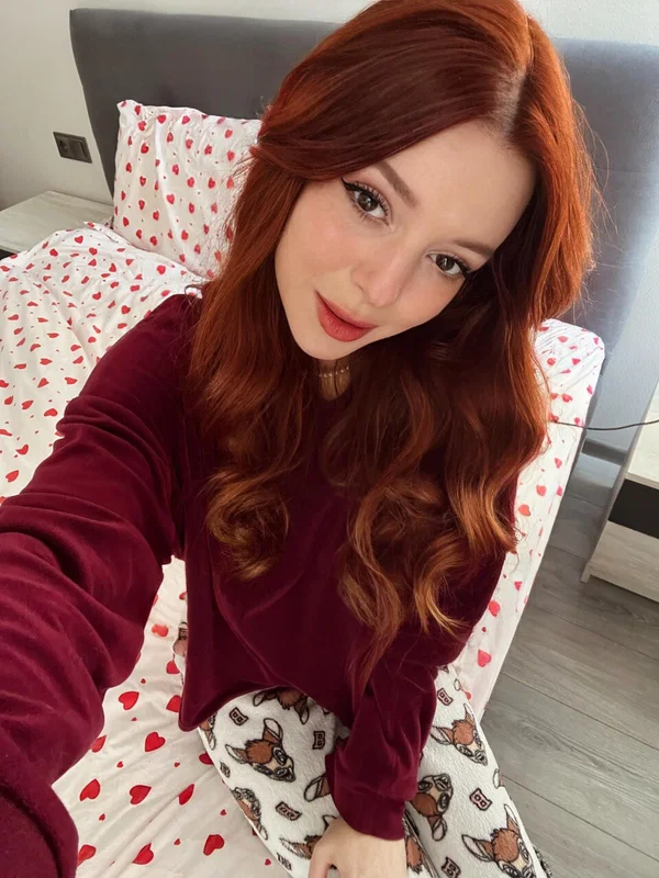 Adorable redheaded teen Sofi Foxxxy squeezes her lovely big tits on a bed  - Housewife, Orgasm, Girlfriend, Redhead, Schoolgirl, Teen, Petite, Boots, Big Tits, Cute  - Photo 3
