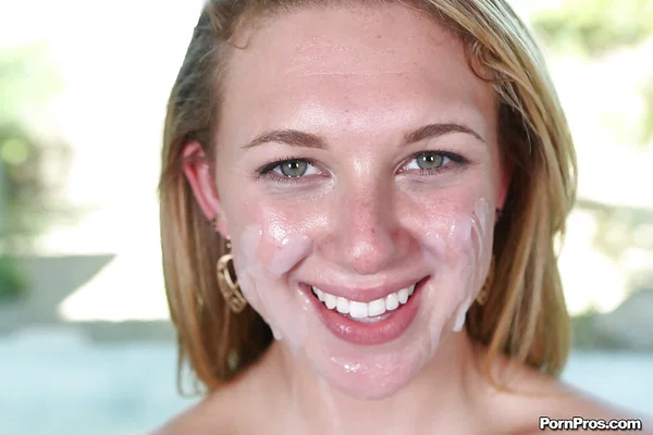 Big tits teen Brooke Wylde dose blowjob and receives cumshot  - Teen, Blowjob, Big Tits, Facial, Ass, Cumshot, Handjob, Face, Natural Tits, Asshole  - Photo 16