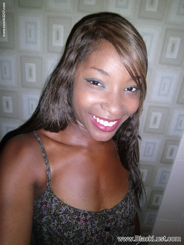 Ebony with tiny titties Shae strips her clothes and poses nude in a solo  - Selfie, Ebony, African, Beautiful, Teen, Pussy, Ass, Close Up, Nipples, Tiny Tits  - Photo 1