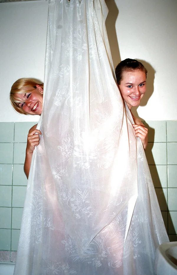 Sweet teenage gals with tiny tits taking a shower together  - Bath, Teen, Short Hair, Cute, Ass, Shower, Tiny Tits, PAWG, Pussy  - Photo 1