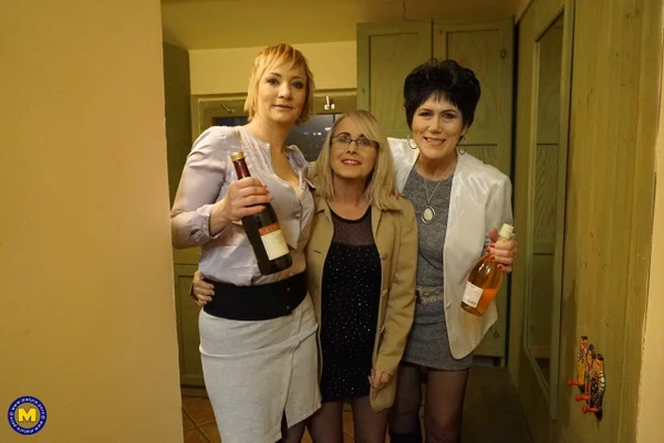 MILFs Ryanne, Lea & Belinda fuck with sex toys in a wild reverse gangbang  - Housewife, Mature, Czech, Lesbian, Redhead, Amateur, European, Skinny, White  - Photo 1