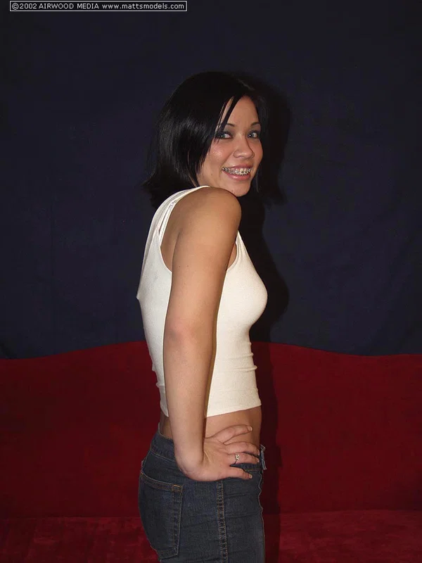Dark haired amateur uncups her perky tits before showing her nice ass and twat  - Undressing, Brunette, Lingerie, Big Tits, Pussy, Clothed, Amateur, Spreading, Close Up, Shaved  - Photo 1