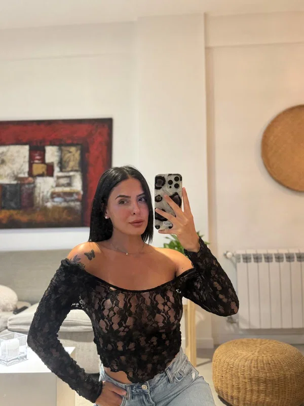 Hot babe Chloe Laurents teases with her big boobs in a selfie compilation  - Curvy, Thick, Chubby, Face, Tattoo, BBW, Jeans, Close Up, Big Tits, Shorts  - Photo 7