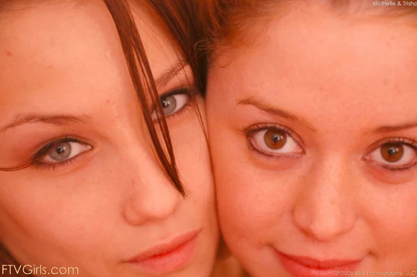 Petite amateurs Michelle and Trisha reveal their tits and finger each other  - Pussy, Close Up, Sexy, Massage, Lesbian, Ass, Pigtails, PAWG, Clothed, Face  - Photo 21