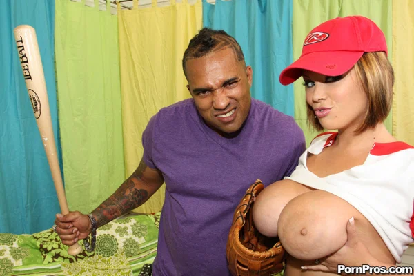 Busty baseball player Katie Kox fucks a BBC and gets facialized too  - Bukkake, Interracial, Reality, Sports, Big Cock, Big Tits, MILF, Titjob, Blowjob, Shaved  - Photo 5