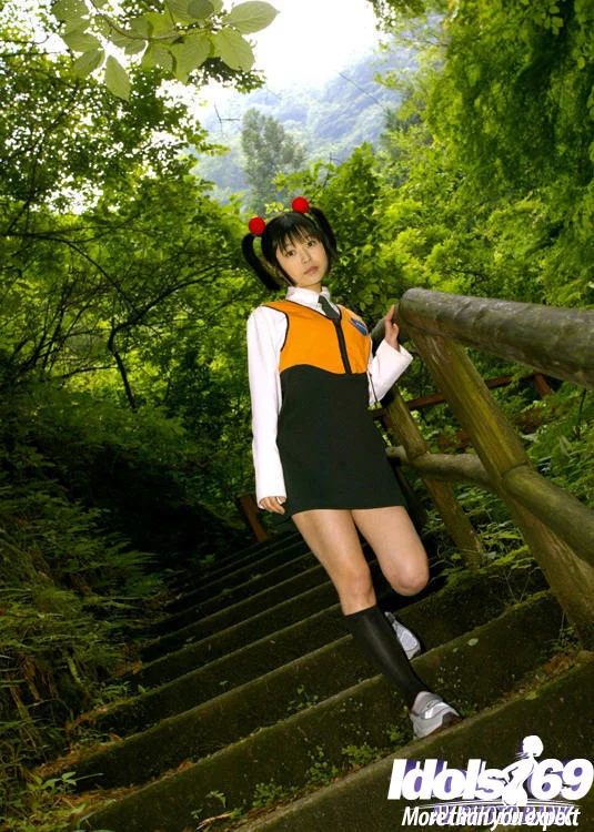 Smiley asian coed revealing her tiny titties and bushy cunt outdoor  - Pissing, Schoolgirl, Japanese, College, Teen, Asian, Outdoor, Socks, Skirt, Hairy  - Photo 3