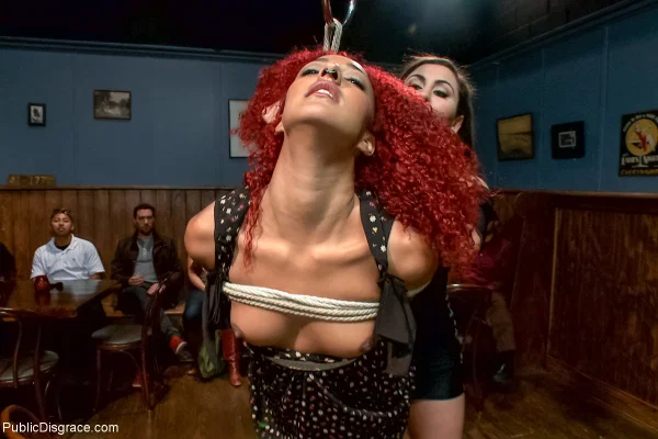 Daisy Ducati has her asshole penetrated while restrained with ropes  - Ebony, Fetish, Bondage, Redhead, African, BDSM, Fisting, Curly, Black, Spanking  - Photo 7