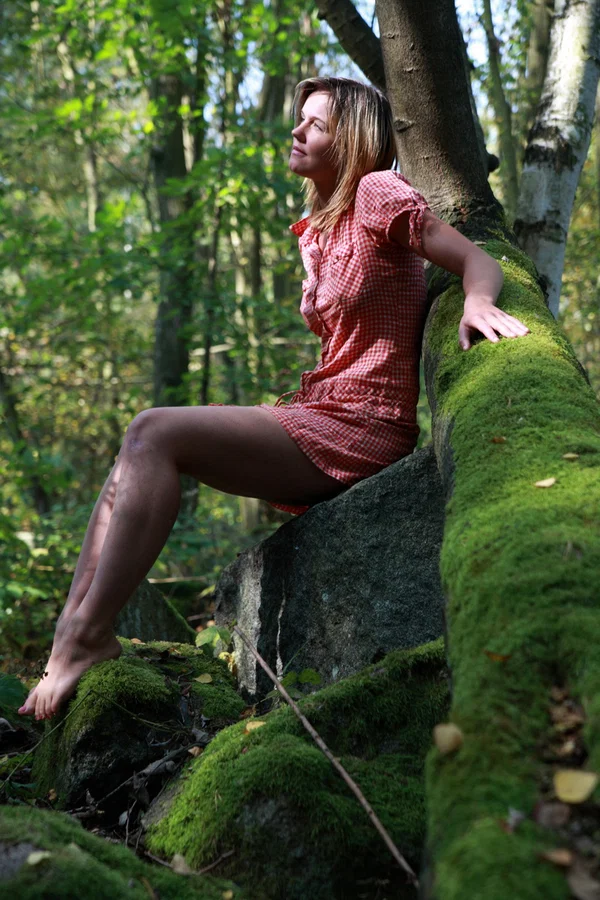 Blonde teen has sexual relations with her boyfriend in a mature forest  - Pussy Licking, Outdoor, Clothed, Blowjob, Cumshot, Reality, Kissing, Hardcore, Ass Fucking, Doggy Style  - Photo 1