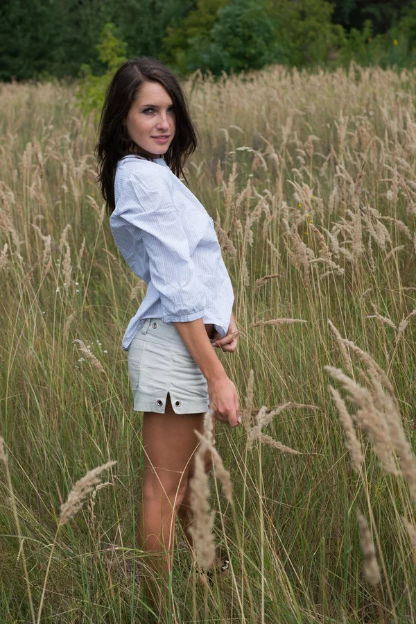 Young beauty Semmi A gets totally naked amid a field of sunflowers  - Ukrainian, Brunette, Beautiful, Glamour, Teen, Babe, Solo, Sexy, Cute, Model  - Photo 20