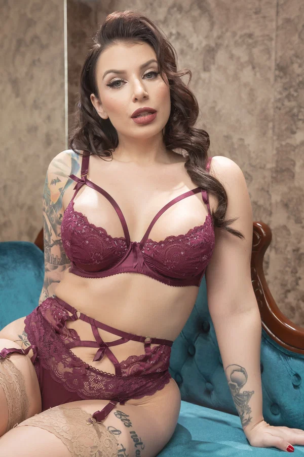 Inked MILF Ivy Lebelle exposes her big breasts and masturbates in lingerie  - MILF, Tattoo, Lingerie, PAWG, Pornstar, Ass, Legs, Fake Tits, Big Tits, Panties  - Photo 2