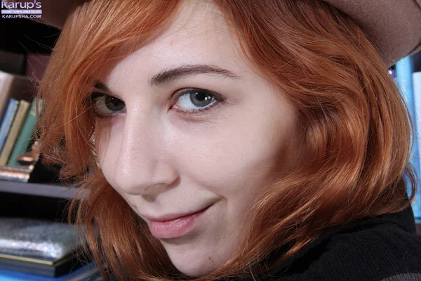 Upskirts of the shaved pussy of amateur redhead teen Nancy Reid  - Teen, Amateur, Redhead, Shaved, Pussy, Ass, Close Up, Spreading, Clothed, Face  - Photo 10
