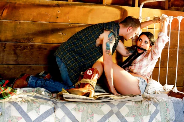 Hot brunette in bondage Missy Martinez enjoys rough doggystyle fucking  - Latina, Hardcore, Reality, Ass Fucking, Cowgirl, Cum In Mouth, Big Tits, Boots, Pussy Licking, Blowjob  - Photo 1