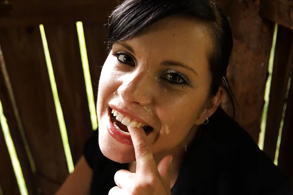 First class blowjob done by a stunning teen with tiny tits Veronica N  - Teen, Blowjob, Cum In Mouth, Cumshot, Facial, Cute, Ball Licking, Handjob, Nipples, Schoolgirl  - Photo 16