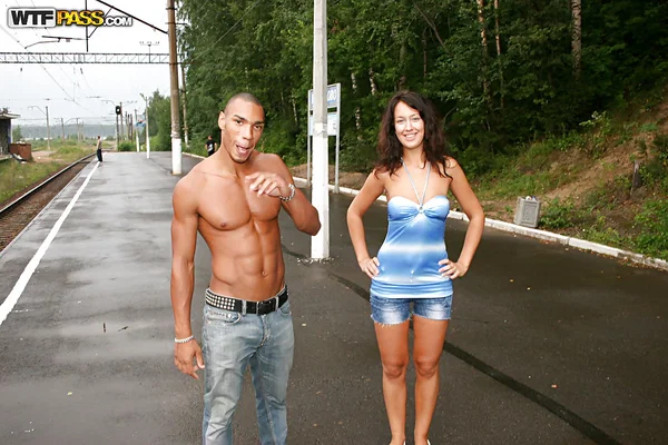 Seductive brunette with petite ass gives a blowjob and gets fucked outdoor  - Public, Outdoor, Ass Fucking, Shorts, Cumshot, Hardcore, Blowjob, Ass, Doggy Style, Handjob  - Photo 16