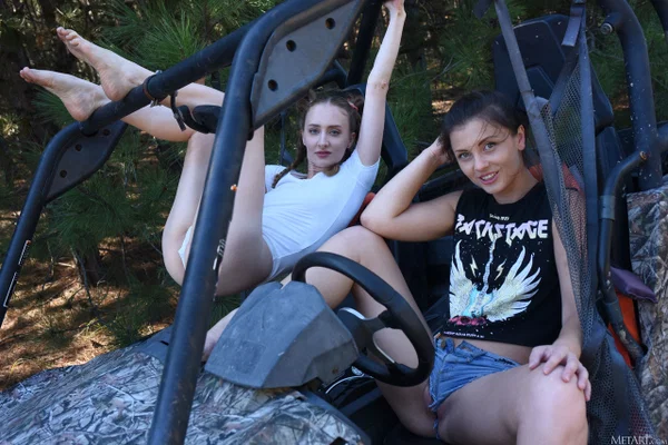 Teenage girlfriends Erin Pink and Nora Roam show off their big asses outdoors  - Teen, Girlfriend, Ukrainian, Outdoor, Feet, Glamour, Beautiful, Solo, Model, Babe  - Photo 3