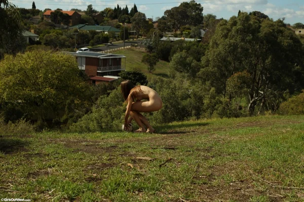 Brunette soccer babe Ushi strips on the field & exposes her holes up close  - Australian, Hairy, Amateur  - Photo 16