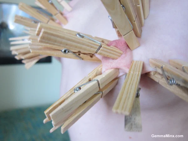 Beautiful girl Gemma Minx fixes wooden clothespin to her breasts and nipples  - Nipples, Beautiful, Close Up, Redhead, Tiny Tits, Natural Tits, Clothed, Babe, Solo  - Photo 8