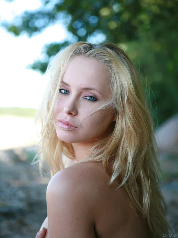 Glamorous teen babe Koika seductively posing butt naked on the sandy beach  - Beautiful, Blonde, Outdoor, European, Solo, Babe, Face, Big Tits, Legs, Ass  - Photo 12