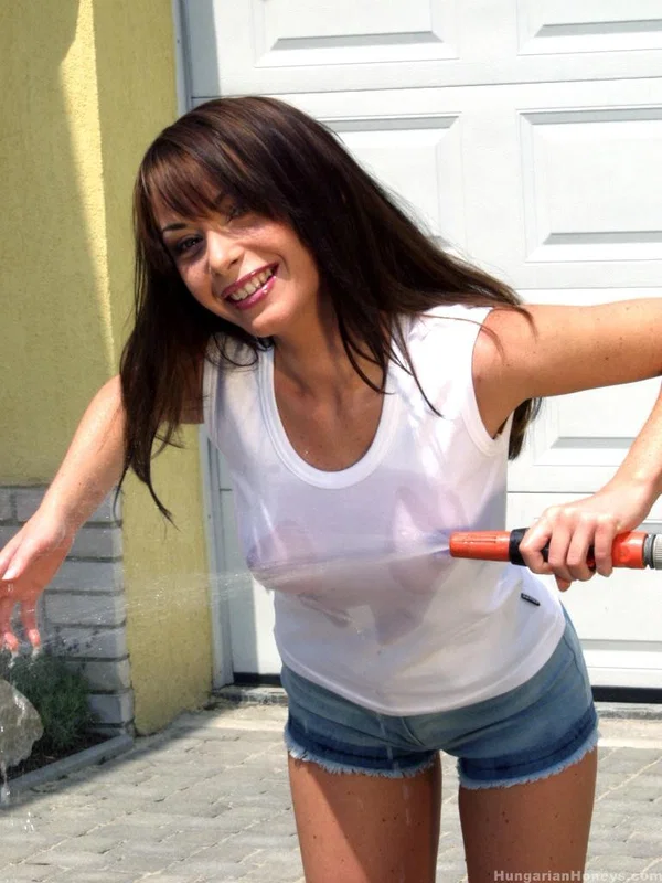 Naughty MILF Gili Sky goes topless & plays with her yummy pussy outdoors  - Mature, MILF, Pornstar, Hungarian, White, Blonde, Skinny, European  - Photo 3