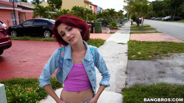 Redhead cutie Lola Fae enjoys assfucking and warm cum in the car  - Hardcore, Teen, Anal, Amateur, Redhead, Reality, Jeans, Petite, Short Hair, Skinny  - Photo 1