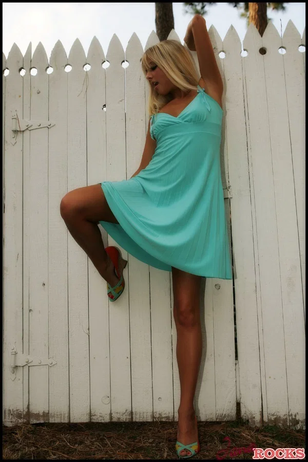 Natural blonde Jana Jordan exposes upskirt panties while outdoors  - Non Nude, Teen, Amateur, Skirt, Clothed, Babe, Blonde, Panties, Upskirt, Ass  - Photo 10
