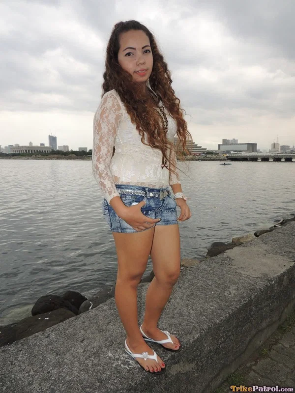 Curly haired amateur teen Khate enjoying POV sex with a horny stranger  - Asian, Amateur, Outdoor, Blowjob, Cowgirl, Non Nude, Pussy, Spreading  - Photo 3