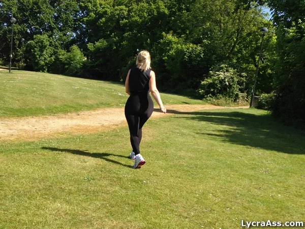 Fitness freak Daniella makes sure everyone notices her ass while exercising  - Yoga Pants, Sports, Mature, Outdoor, Ass, Non Nude, British, PAWG  - Photo 14