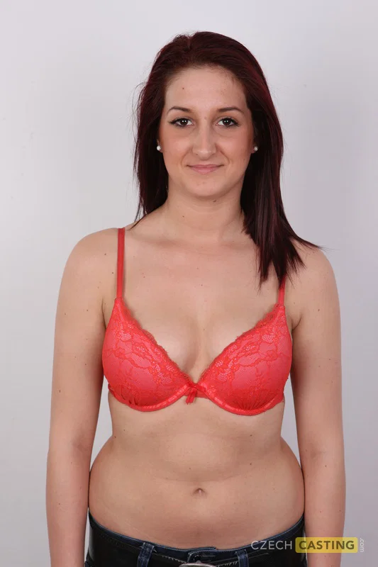 Redheaded amateur Sara strips down to her birthday suit before taking a seat  - Czech, Casting, Chubby, BBW, Thick, Amateur, Curvy, Face, Close Up, Nipples  - Photo 6