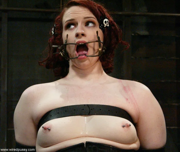 Tied up and ball-gagged pain slut Claire Adams gets punished and toyed  - Chubby, BDSM, MILF, Curvy, Thick, Bondage, Redhead, BBW, Close Up, Lesbian  - Photo 3