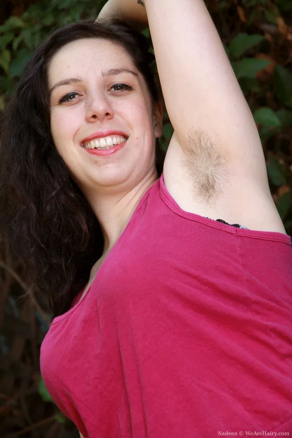 Amateur fatty Nadeen shows her hairy armpits & spreads bush naked outdoors  - Chubby, Hairy, Curvy, Amateur, Thick, White, Outdoor, BBW, Spreading, Pussy  - Photo 1