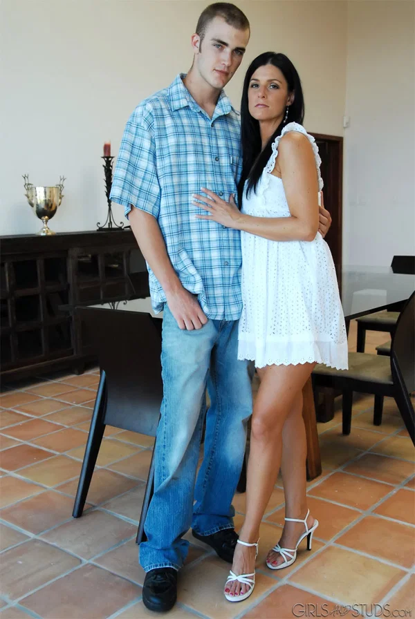 Pierced MMILF India Summer strips short dress to fuck Christian Wilde in heels  - MILF, Pornstar, Mature, Undressing, Legs, Clothed, Ass Fucking, Hardcore, Piercing, Skirt  - Photo 1