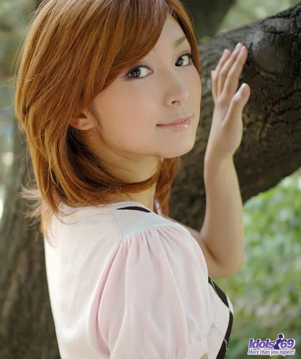 Young Japanese girl with red hair shows her upskirt underwear  - Japanese, Non Nude, Panties, Teen, Asian, Close Up, Beautiful, Redhead, Lingerie, Outdoor  - Photo 1