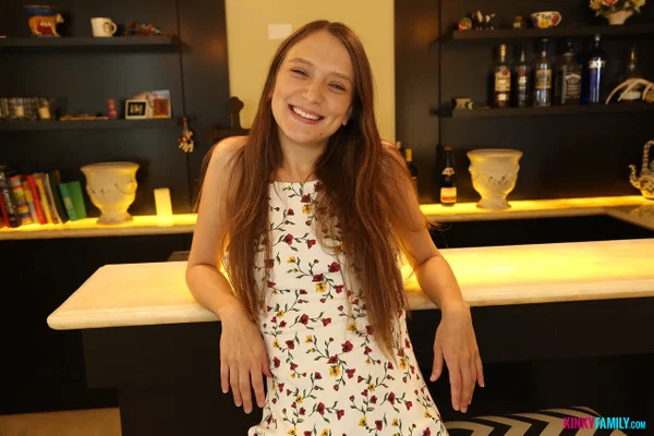 Young brunette Izzy Lush takes a facial after hot POV sex with her stepbrother  - POV, Family, Teen, Step Sister, Facial, Big Cock, Panties, Cumshot, Tiny Tits, Ass  - Photo 1