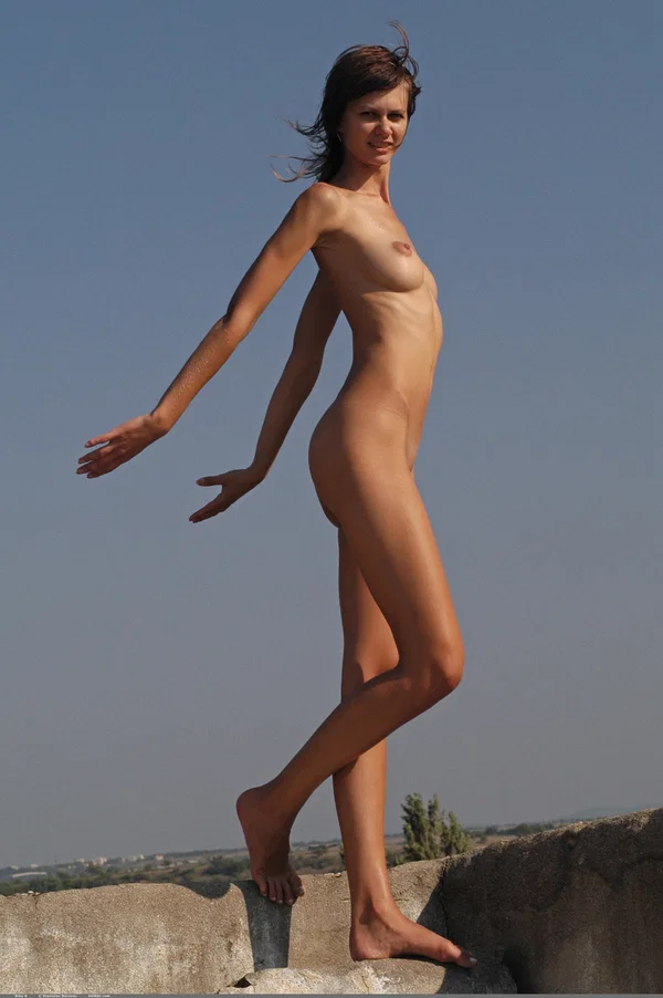 Domai starring Nika R Porn Pics  - Teen, Model, Nipples, Tiny Tits, Glamour, Outdoor, Shaved, Spreading, Brunette, Ass  - Photo 9