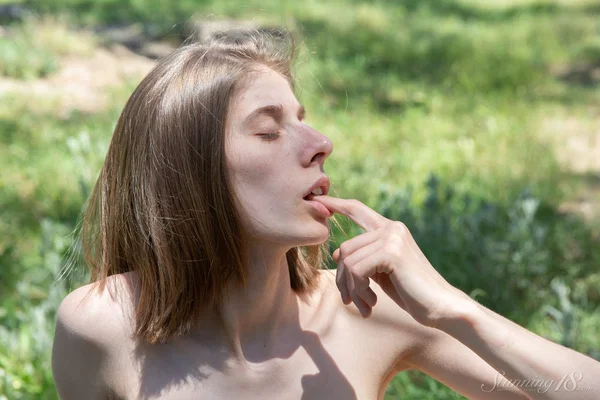18 year old girl Anna R gets naked on socks on a plank off wood while outdoors  - Socks, Ass, Skinny, Teen, Spreading, Outdoor, Pussy, Shaved, Panties, Tiny Tits  - Photo 10
