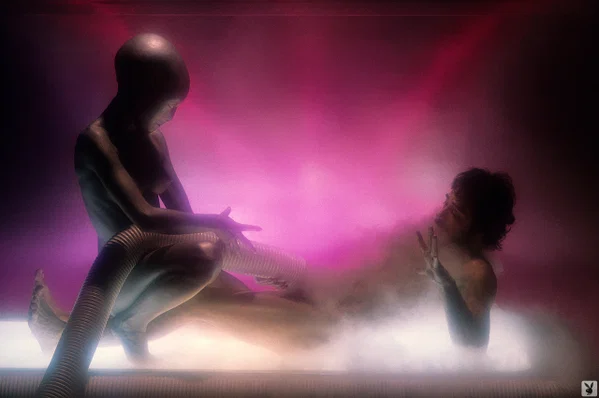 Sexy alien babe Bridgett Rollins rides her hung abductee's big stiff cock  - Mature, Centerfold, Skinny, Beautiful, Blonde, Babe, Solo, Model, Glamour, Feet  - Photo 8