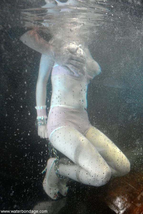 Water Bondage performed by Cherry Torn Sex Images  - Lingerie, Fetish, Wet, Short Hair, Bondage, BDSM, Feet, Sexy, White, Pale  - Photo 8