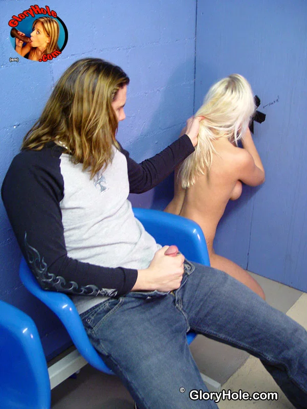 Blonde slut Nikki Hunter blows a BBC at a gloryhole in front of her cuckold  - Gloryhole, MILF, Interracial, Handjob, Blowjob, Big Tits, Feet, Non Nude, Fake Tits  - Photo 11