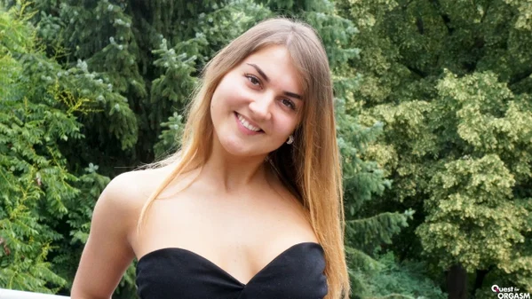 Horny young Allen Benz uses toys & vibrator to masturbate her tight pussy  - Orgasm, Teen, Brunette, Erotic, Cute, European, Feet, Outdoor, Spreading, Non Nude  - Photo 1