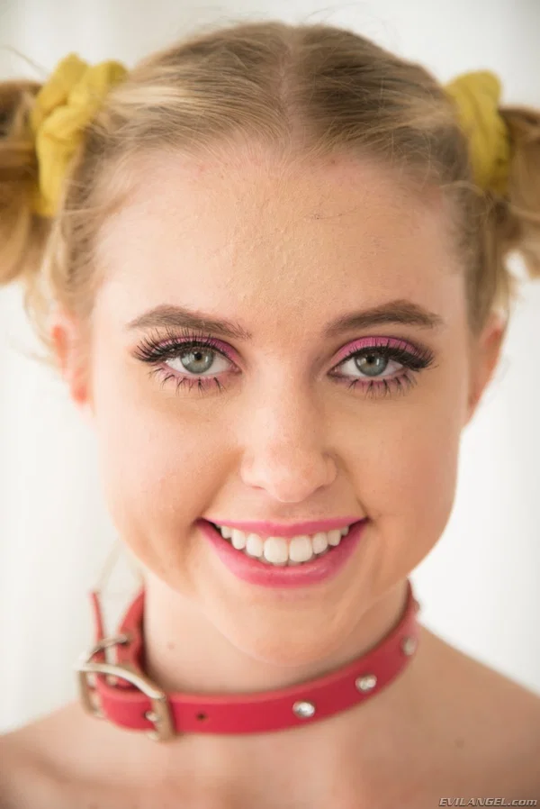 Petite American teen Chloe Cherry shows off and gets her pretty face fucked  - Face, Cute, Teen, Pigtails, Facial, Cumshot, Blonde, Socks, Hairy, Tiny Tits  - Photo 12