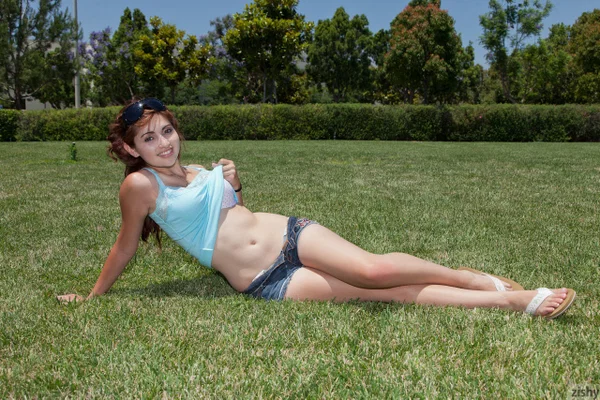 Walk with skinny teen girlfriend Jade Couture is always funny and exciting  - Amateur, Glasses, Outdoor, Short Hair, Non Nude, Babe, Beautiful, Solo, Brunette  - Photo 9