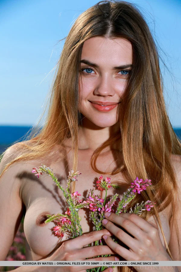 Nice teen Georgia gets totally naked while in a patch of wildflowers  - Teen, Outdoor, Asshole, Pussy, Spreading, Ass, Shaved, PAWG, Close Up, Skirt  - Photo 18