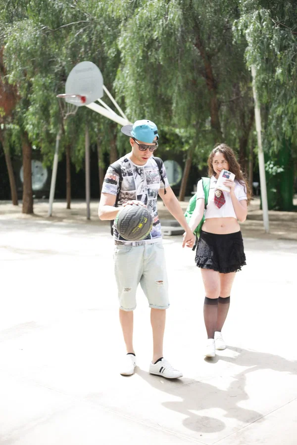 Schoolgirl with a big ass Moray Moore sucks & fucks in her uniform outdoors  - Public, Schoolgirl, Outdoor, White, Russian, Teen, Cute, Cum In Mouth, Hardcore, Skirt  - Photo 4
