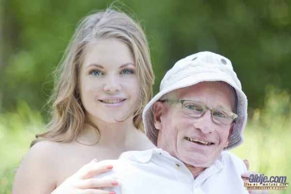 Slutty teen Alessandra Jane enjoys hardcore sex with an old man outdoors  - Old Man, Old Young, Ass Fucking, Outdoor, Doggy Style, Perfect, Petite, Hardcore, Kissing, Close Up  - Photo 4