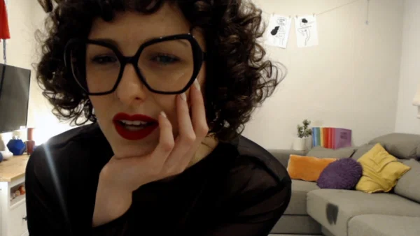 Ersties Nina A  - Amateur, Glasses, Curly, Short Hair, Dildo, Big Tits, PAWG, Ass, Brunette, Babe  - Photo 5