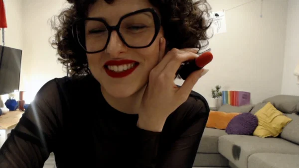 Ersties Nina A  - Amateur, Glasses, Curly, Short Hair, Dildo, Big Tits, PAWG, Ass, Brunette, Babe  - Photo 4