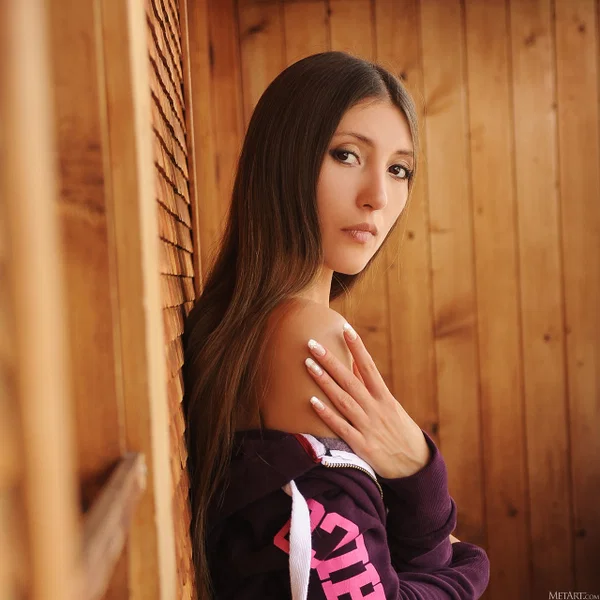 Slender teen girl with long hair gets totally naked in a loft bedroom  - Shaved, Skirt, Upskirt, Cute, Perfect, Beautiful, Teen, Sexy, Pussy, Solo  - Photo 6