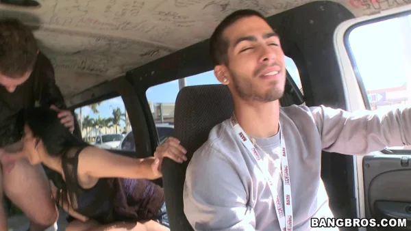 Breathtaking Latina MILF Nadia Lopez joins strangers in a van & has hot sex  - MILF, Latina, Amateur, Fetish, Cowgirl, Ass, Blowjob, Groupsex, Brunette, Cumshot  - Photo 9
