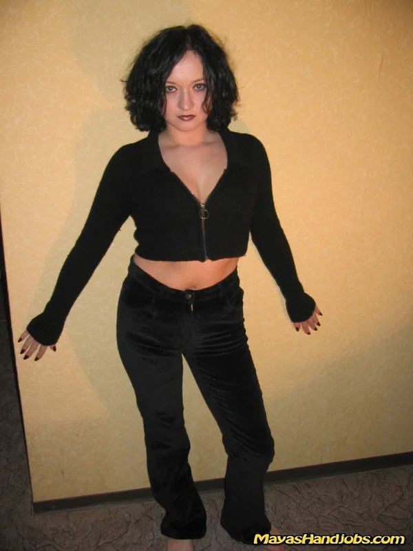 Luscious brunette MILF Maya strips & unveils her medium natural tits & pussy  - MILF, Short Hair, Big Tits, Brunette, Non Nude, Pussy, Spreading  - Photo 3